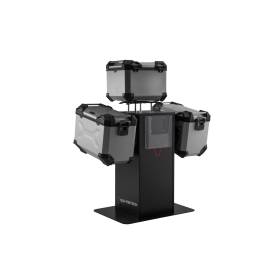 Présentoir de vente avec équipement Thème: TRAX ADV 45/45l. Argent et accessoires.