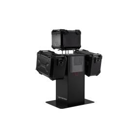 Présentoir de vente avec équipement Thème: TRAX ADV 45/45l. Noir et accessoires.