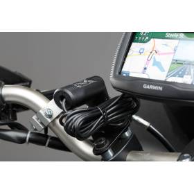 Chargeur Mini USB Pour prise 12 V DIN et allume-cigare. 2.000 mA.