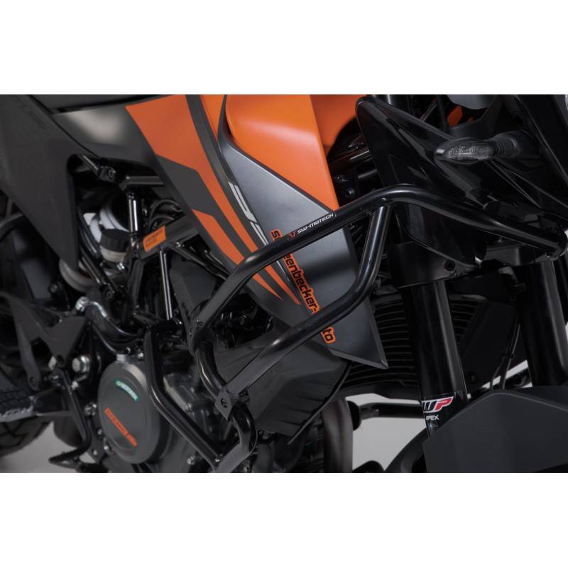 Crashbar supérieur pour crashbar dorigine KTM Noir. KTM 390 Adv (19-).