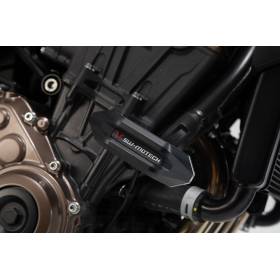 Kit de patins de cadre Noir. Honda CB 650 R (19-).
