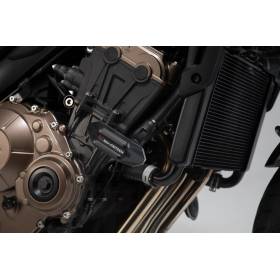 Kit de patins de cadre Noir. Honda CB 650 R (19-).
