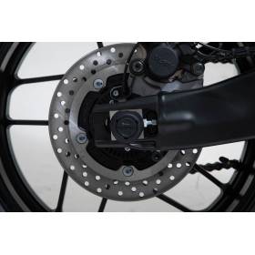 Roulettes de protection pour bras oscillant Noir. Yamaha Tracer 9 (20-).