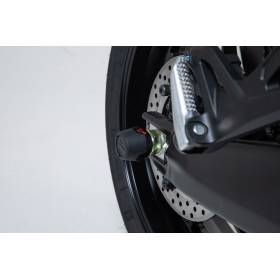 Roulettes de protection pour bras oscillant Noir. Yamaha Tracer 9 (20-).