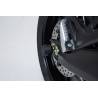 Roulettes de protection pour bras oscillant Noir. Yamaha Tracer 9 (20-).