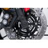 Roulettes de protection de fourche Noir. Yamaha Tracer 9 (20-).