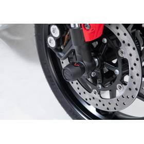Roulettes de protection de fourche Noir. Yamaha Tracer 9 (20-).