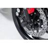 Roulettes de protection de fourche Noir. Yamaha Tracer 9 (20-).