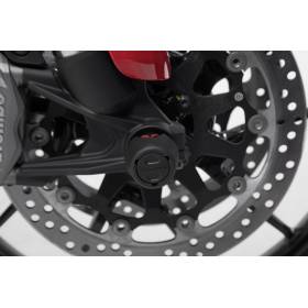 Roulettes de protection de fourche Noir. Ducati Multistrada V4 (20-).