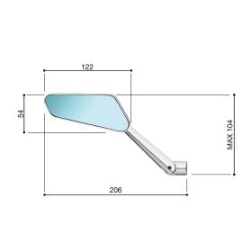 RÉTROVISEUR CIRCUIT 744 RIZOMA BS202-BS201