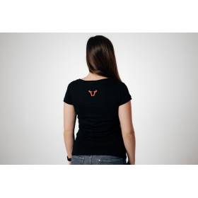 T-Shirt Core Line. Noir. Dames. Taille L.