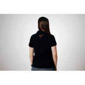 Polo team Core Line. Noir. Dames. Taille L.
