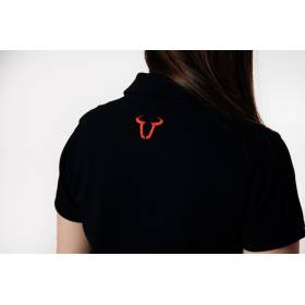 Polo team Core Line. Noir. Dames. Taille L.