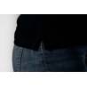 Polo team Core Line. Noir. Dames. Taille L.