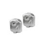 Réhausseur de guidon Diamètre 22 mm H30 mm. Gris.