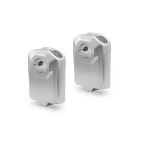 Réhausseur de guidon Diamètre 22 mm H50 mm. Gris.