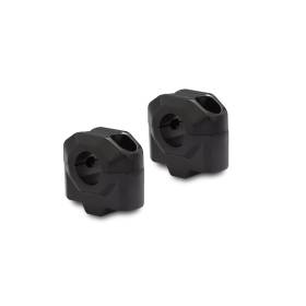 Réhausseur de guidon Diamètre 22 mm H25 mm. Noir.