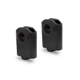 Réhausseur de guidon Diamètre 22 mm H50 mm. Noir.