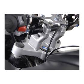 Réhausseur de guidon h30 mm.Gris. BMW R 1200 GS (08-).