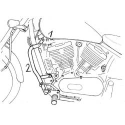 Protections moteur Kawasaki VN 800 Classic - Hepco-Becker 501211 00 02