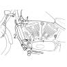 Protections moteur Kawasaki VN 800 Classic - Hepco-Becker 501211 00 02