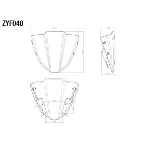 Saute-vent Yamaha MT-07 / Rizoma ZYF048B