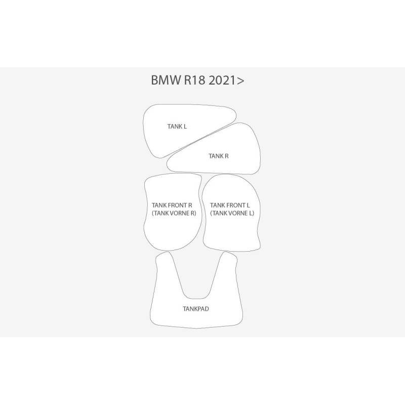 Kit protection réservoir BMW R18 - Wunderlich 33333-700