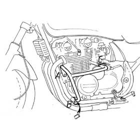 Protection moteur Kawasaki Zephyr 550 - Hepco-Becker 501214 00 02