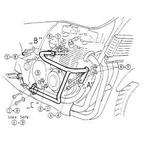 Protection moteur Kawasaki ZR-7 / Hepco-Becker 501216 00 02