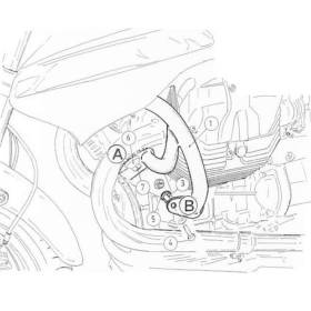 Protection moteur Moto Guzzi 1200 Sport (2007-2008) - Hepco