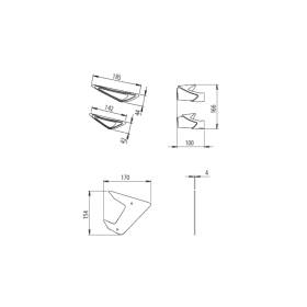 Ailerons de carénages moto Yamaha MT-07 / Puig 20621