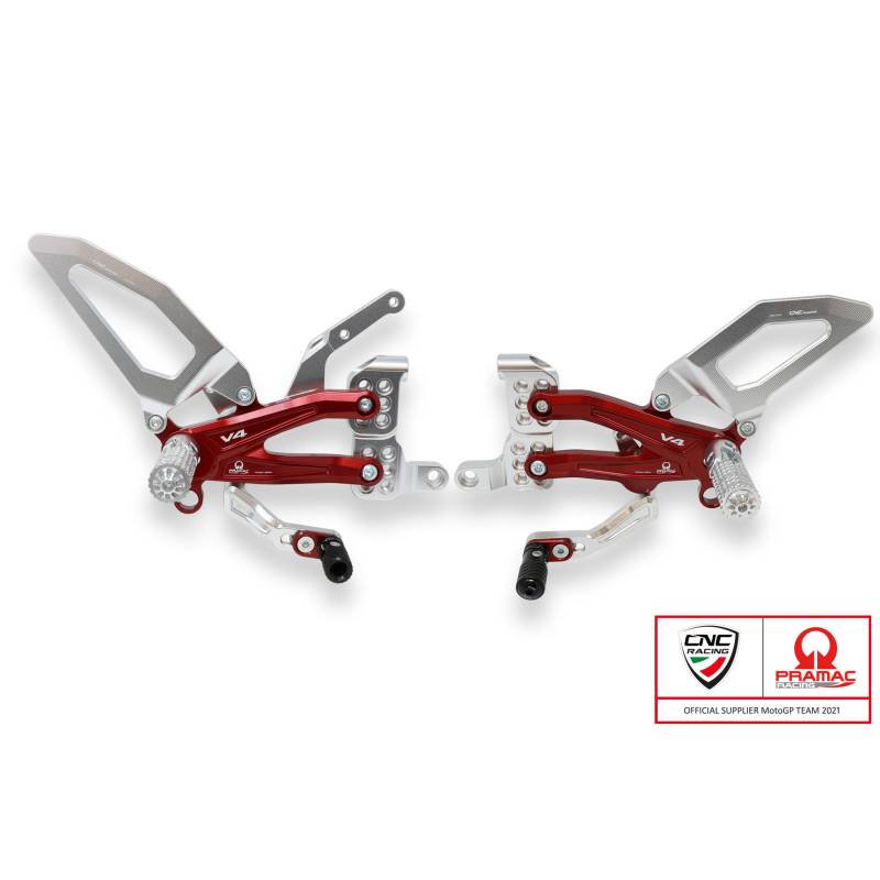 COMMANDES RECULEES PANIGALE V4 / V4S PRAMAC EDITION- CNC RACING - PE406PR