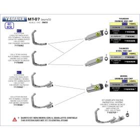 Silencieux Yamaha MT-07 2021- / Thunder Arrow 71930AK