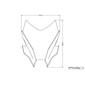 Bulle Yamaha MT-09 2021- / Puig Sport 20644