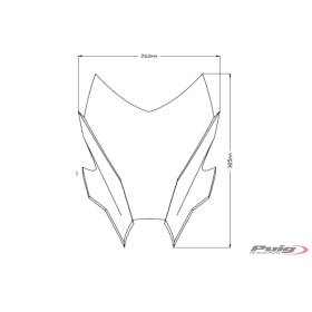 Bulle Yamaha MT-09 2021-2023 / Puig Sport 20644