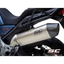 Silencieux Moto-Guzzi V85TT 2019-2020 / SC Project X-Plorer Titane