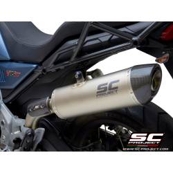 Silencieux Moto-Guzzi V85TT 2019-2020 / SC Project Oval Carbone