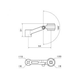 Support articulé Rizoma CT450B chez Sport-classic.com