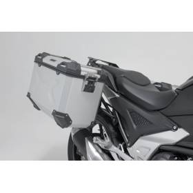 Kit valises Honda NC750X 2021 - SW Motech Trax ADV 37/37 Argent