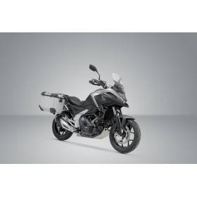 Kit valises Honda NC750X 2021 - SW Motech Trax ADV 37/37 Argent