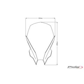 Bulle Touring Yamaha MT-09 2021-2023 / Puig 20645