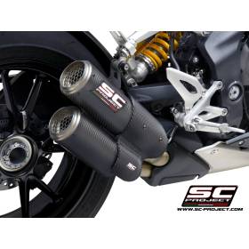 Silencieux Triumph Speed Triple 1200 RS-RR / SC Project Twin CR-T Carbone