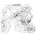 Protection moteur Moto-Guzzi Breva V750 ie (2003-2013) / Hepco-Becker Chromé