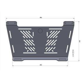 Extension porte bagage V-Strom 650 - Hepco-Becker 8003528 00 01