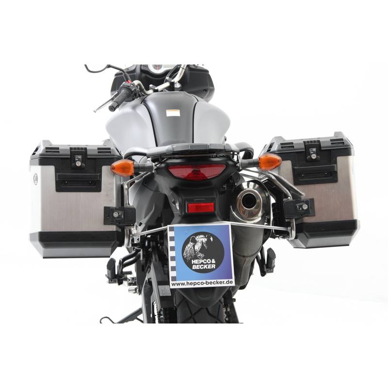 Kit valises Suzuki V-Strom 650 (12-16) - Hepco-Becker Cutout Silver