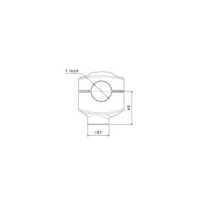 PONTETS GUIDON 25.4mm RIZOMA AZ430B chez Sport-classic.com