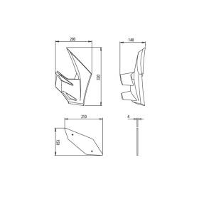 Ailerons de carénages Kawasaki Z900 (17-19) / Downforce Puig 20327