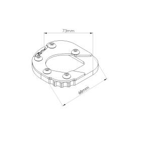 Patin de béquille BMW F700GS 2012-2017 / Puig 20188N