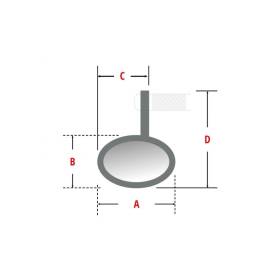 Rétroviseur d'embout de guidon Highsider Enterprise