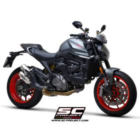 Silencieux Ducati Monster 937 - SC Project Twin CR-T Titane